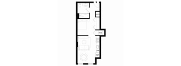 S5 Studio floor plan at Forme in Houston, TX.