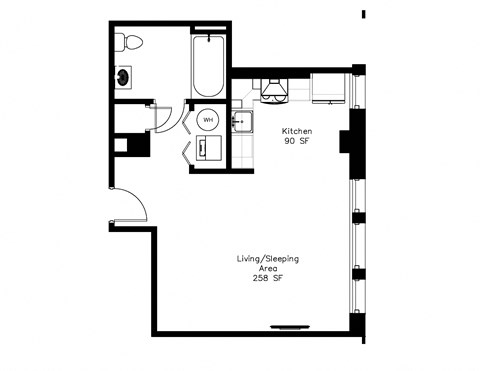 Studio 6 Floorplan