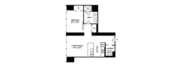 Sentral Michigan Avenue - S7 Studio Floor Plan