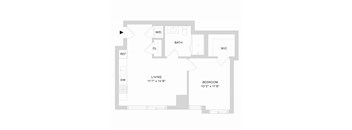 Spera San Francisco 1 Bedroom Floor Plan