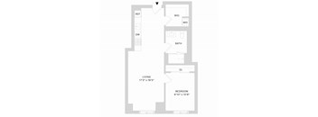 Spera San Francisco 1 Bedroom Floor Plan