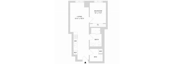 Spera San Francisco 1 Bedroom Floor Plan