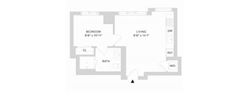 Spera San Francisco 1 Bedroom Floor Plan I