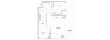 Spera San Francisco 2 Bedroom Floor Plan