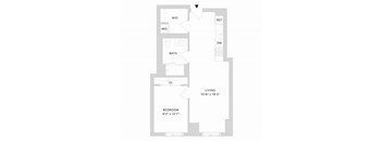 Spera San Francisco 1 Bedroom Floor Plan