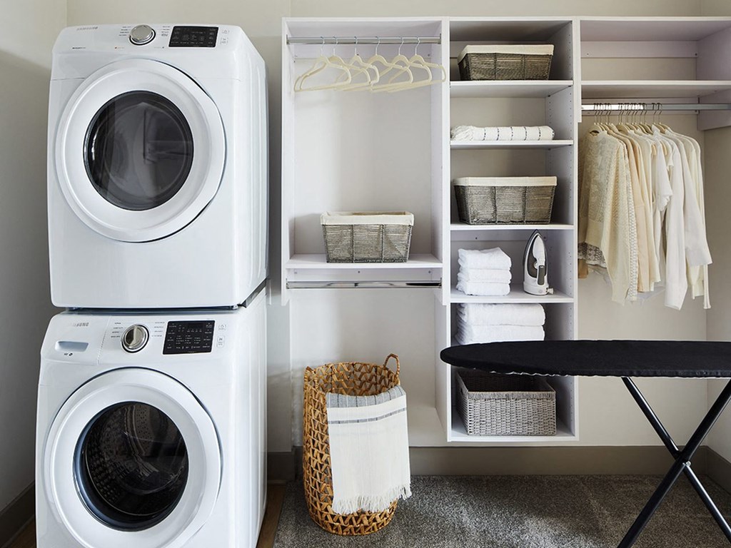 Full-Size Washer and Dryer in Every Apartment Sentral West Midtown at Star Metals Full-Size Washer and Dryer