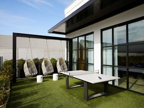 Outdoor Lounge and Ping Pong Table Sentral West Midtown at Star Metals Outdoor Lounge and Ping Pong Table