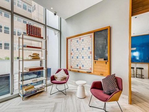 Sentral Michigan Avenue Game Room Seating Area