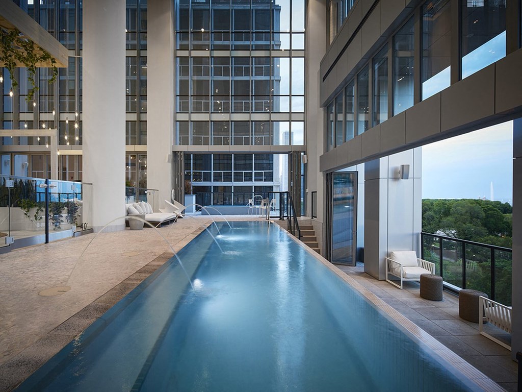 Sentral Michigan Avenue Indoor-Outdoor Pool Area