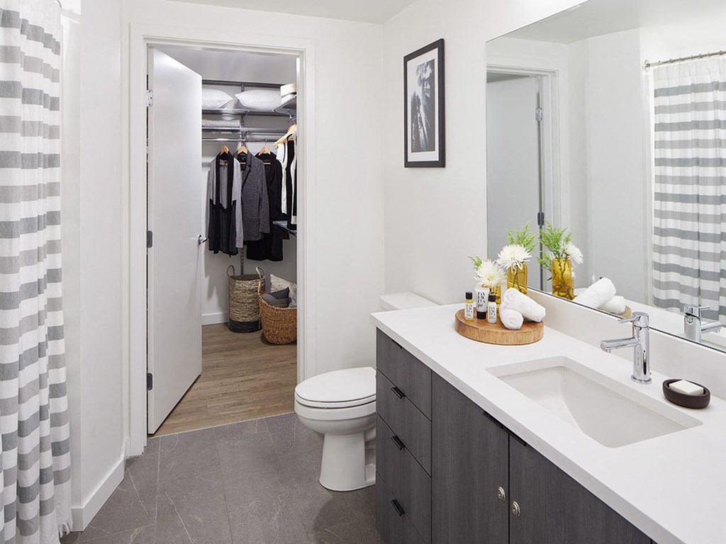 Sentral First Hill Two-Bedroom Bathroom with Walk-In Closet