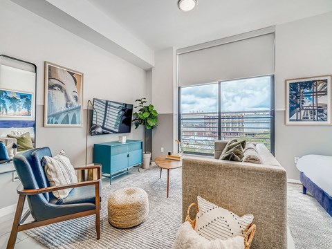 Sentral Wynwood Studio Living Room