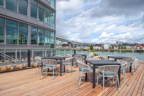 Waterfront Seating | The Sutton, Portland OR