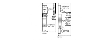 Sentral DTLA 755 TH1 2 BR 2BA Floor Plan