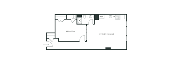 bedroom floor plan | the social at stadium walk apartment homes for rent in ft collins co
