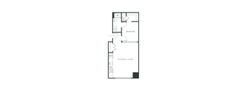 A8 Floorplan | 1 Bedroom Floorplan