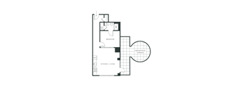 A9 floorplan with smokestack terrace
