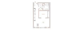 The Modern 1 Bedroom Floor Plan 2
