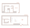 The Modern 1 Bedroom Loft Floor Plan