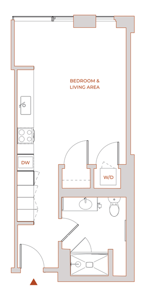 Floorplan Photos Gallery The Modern Studio Floor Plan 1