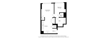 A black and white drawing of a house layout.