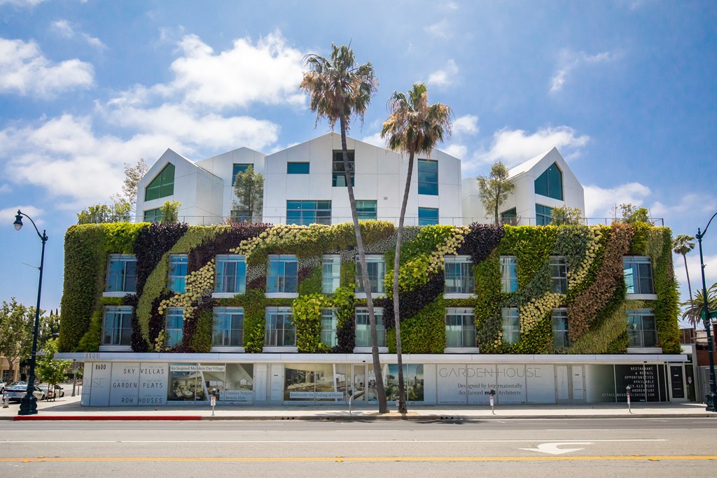 street level photo of gardenhouse with living wall
