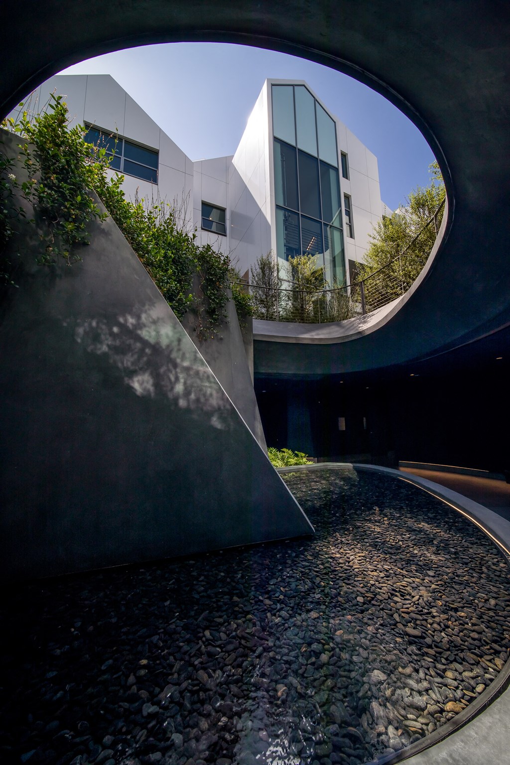 lower level of fountain looking into community