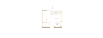 a floor plan of a bedroom apartment