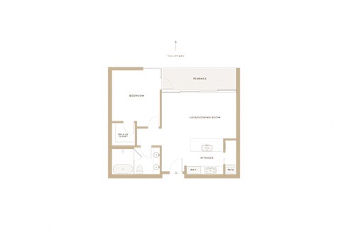a floor plan of a bedroom apartment
