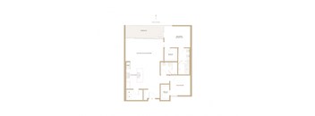 a floor plan of a bedroom apartment