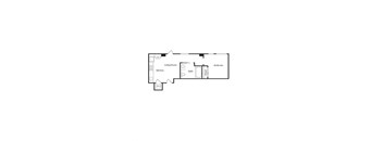 A1 One Bedroom floor plan at Vance in San Francisco, CA.