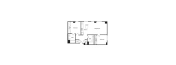B1 Two Bedroom floor plan at Vance in San Francisco, CA.