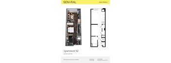 Apartment S2 Sen+RAL Union Station floor plan.