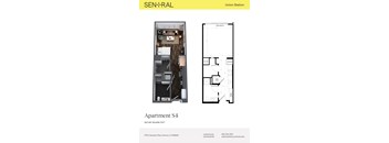 Apartment S4 by Union Station is 522-587 square feet.