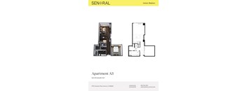 Apartment A3 is 654-678 square feet and is located at 1770 Chestnut Place Denver, CO 80202.