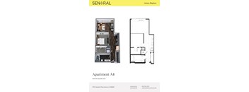 Apartment A4 Sen+Ral Union Station floor plan.
