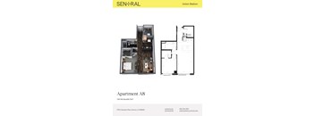 Apartment A8 Sen+Ral Union Station floor plan.