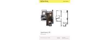 Apartment layout for Apartment A9 at Union Station.