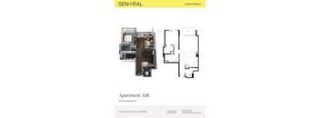 Apartment layout for Apartment A18 at Union Station.
