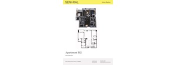 Apartment B12 floor plan for SEN+RAL Union Station.