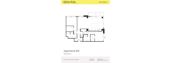 Apartment B14 floor plan for SEN+RAL Union Station.