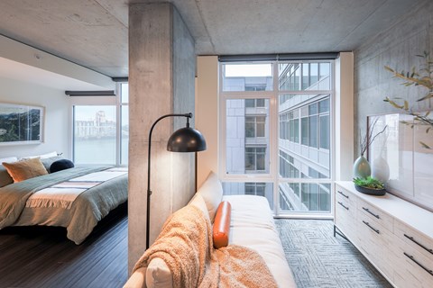 Urban Styling with Exposed Concrete * | The Sutton, Portland OR