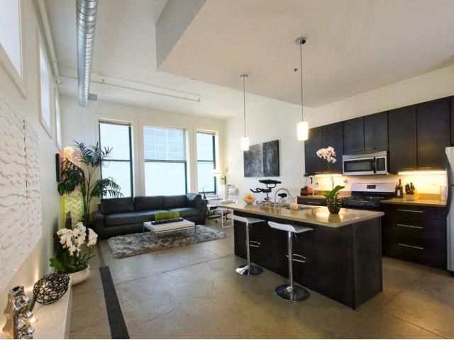 Loft kitchen Pittsburgh apartment