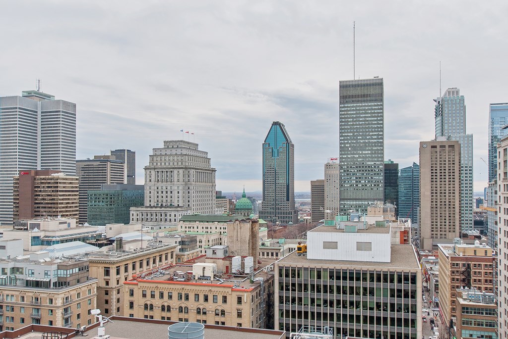 the skyline of the city