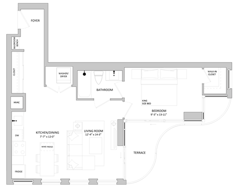 a floor plan of a house with an open floor plan