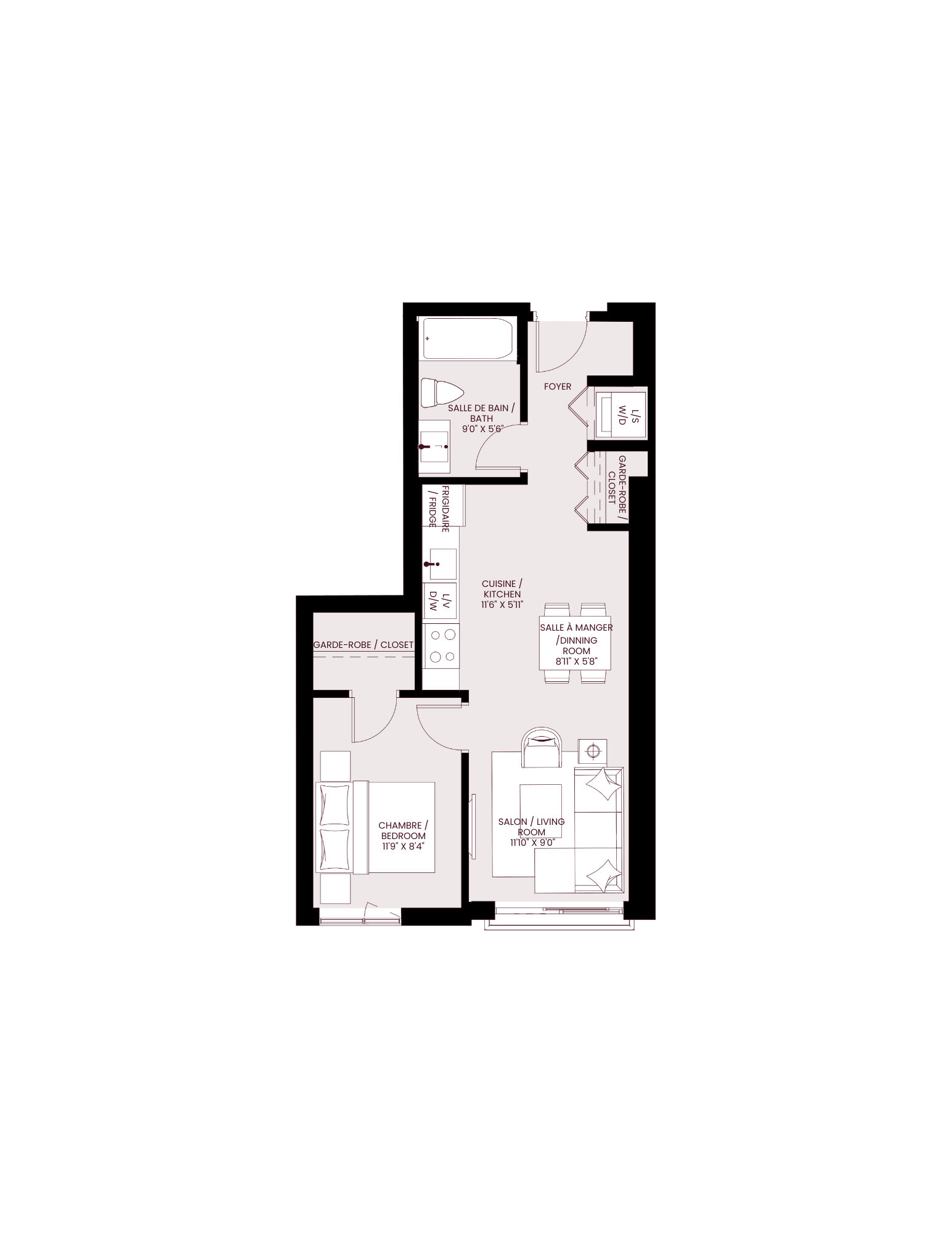bedroommask floor plan of the residence