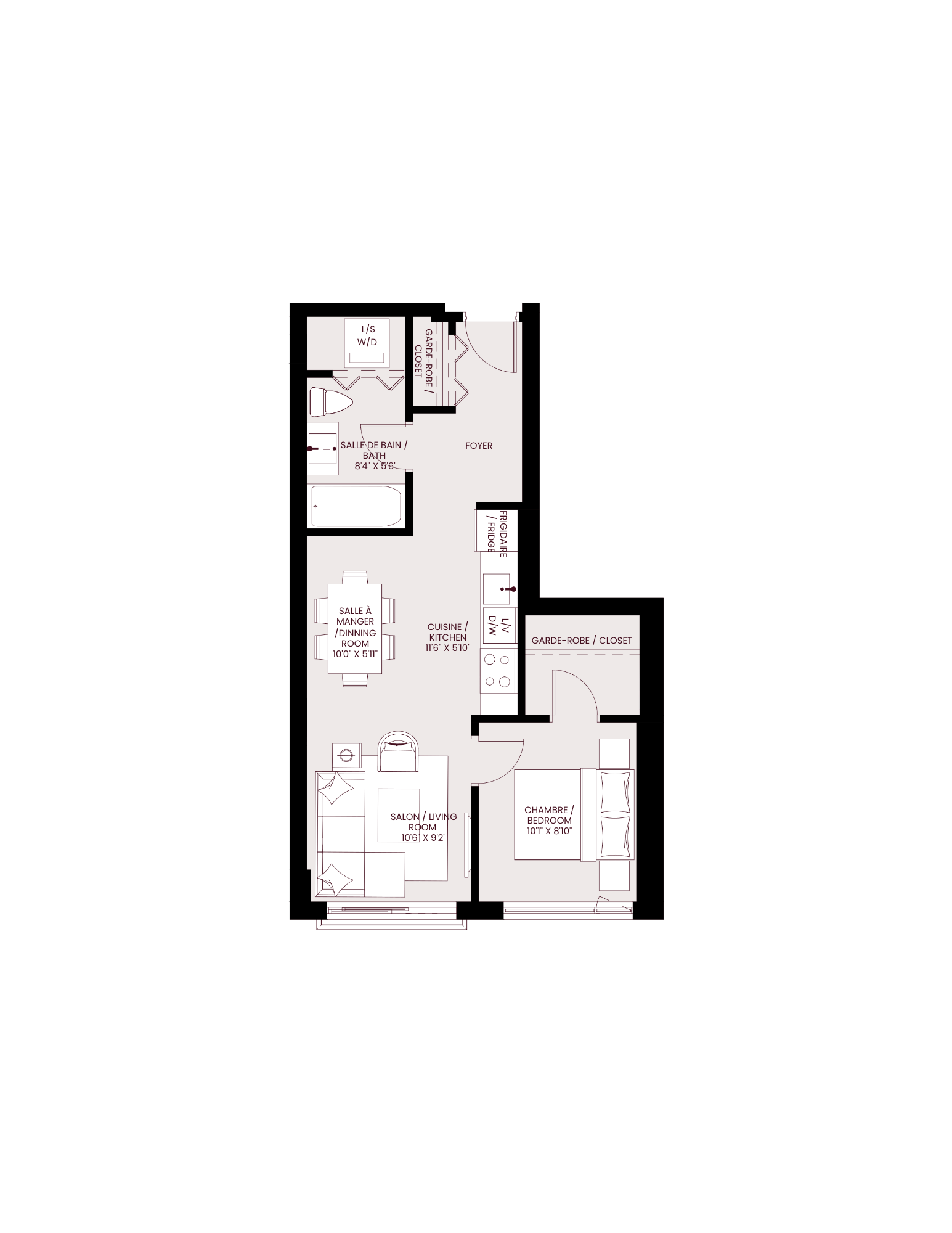 bedroommask floor plan of the residence