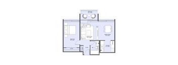 a floor plan of a house with bedrooms and a bathroom