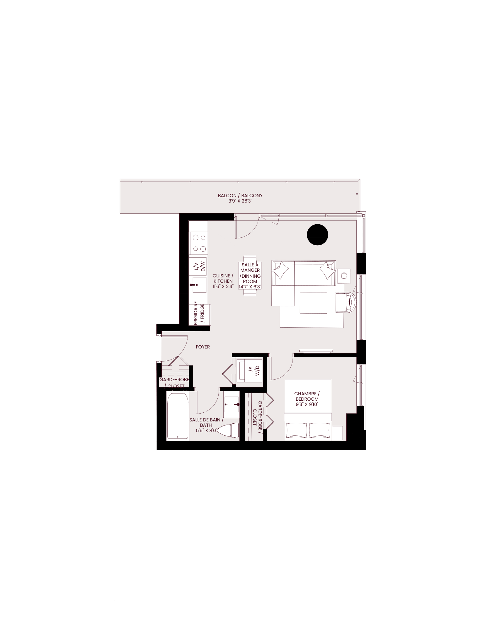 the residence 1 bedroom floor plan apartments for rent