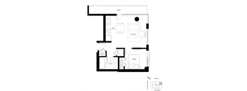 a black and white floor plan of a house