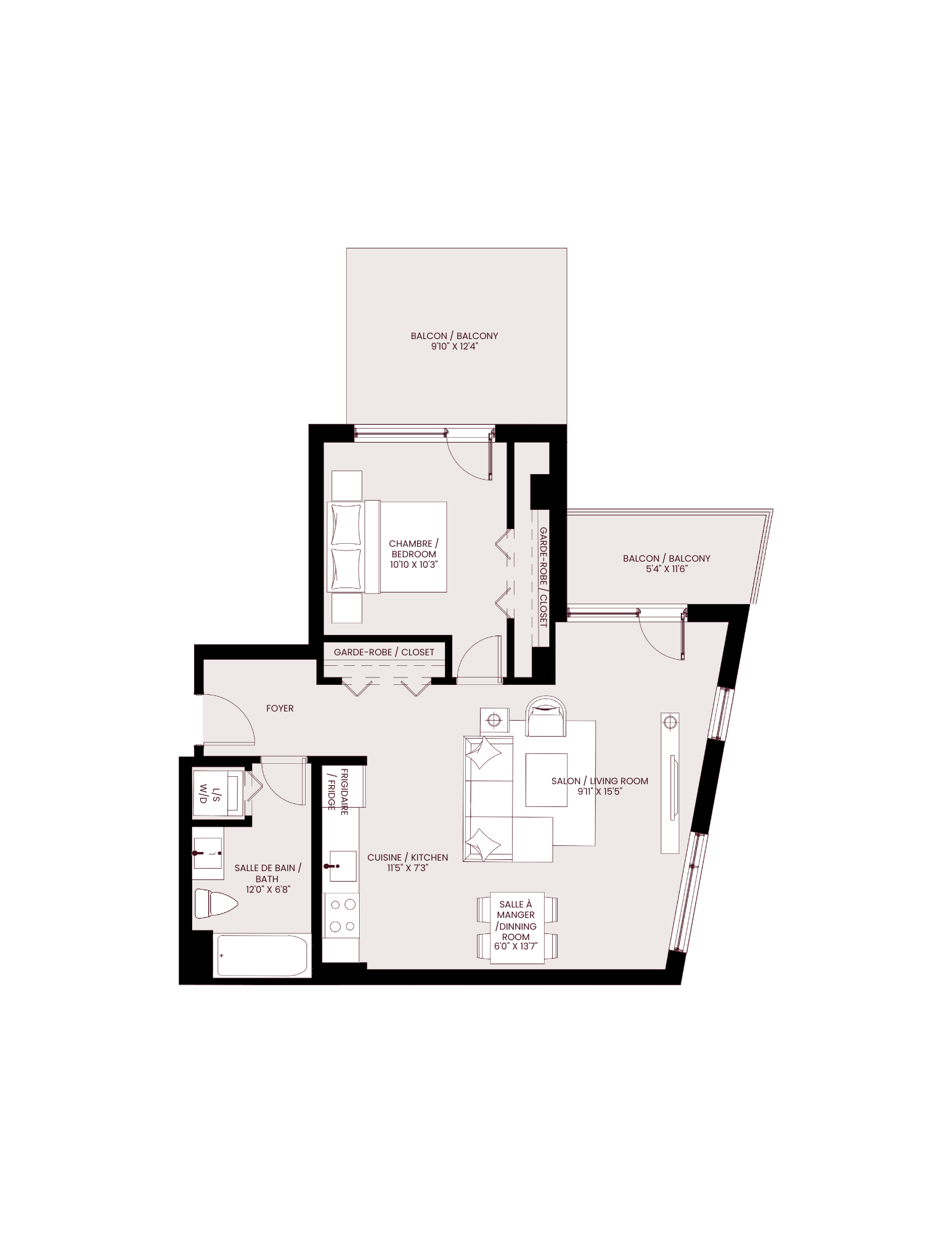 the residence 1 bedroom floor plan apartments for rent